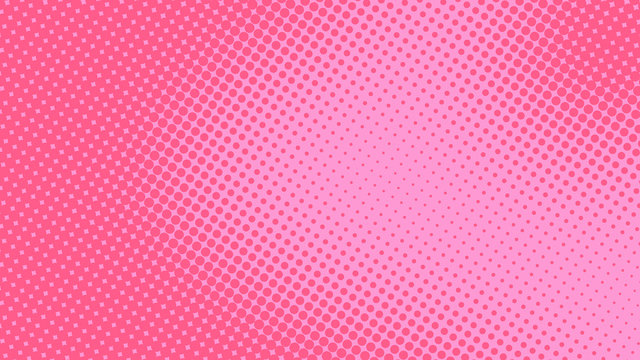 Baby pink pop art background in retro comic style with halftone dots design, vector illustration eps10