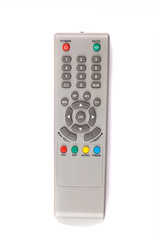 unnamed tv remote control on white background