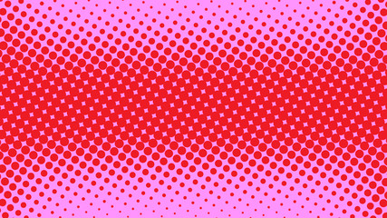 Pink and red pop art background in retro comic style with halftone dots design, vector illustration eps10 © stock_santa