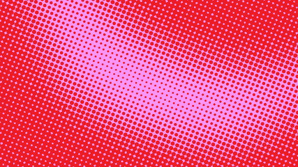 Bright red and pink pop art background in retro comic style with halftone dotted design, vector illustration eps10