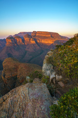 three rondavels and blyde river canyon at sunset, south africa 98