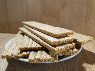 Bread rolls. Diet bread. Low calorie product.
