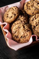 Sweet chocolate cookies.