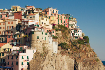 Fototapeta na wymiar Manarola Village, Cinque Terre Coast Italy