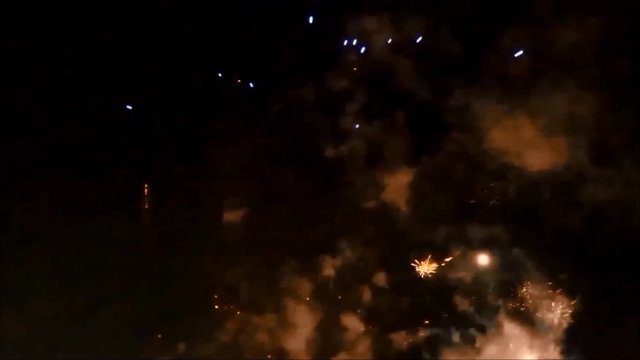 firework with sound, new year