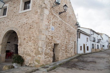 Fototapeta na wymiar Valeria village in Cuenca province Castile La Mancha Spain