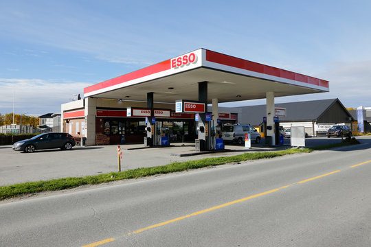 Norwegian Esso service station in Roros, Norway, September 28, 2015