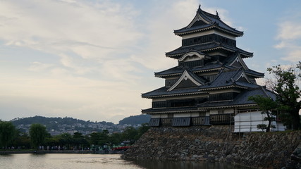 Black castle in Matsumoto, Nagano prefecture, Japan.