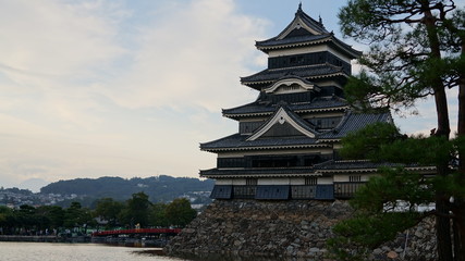 Fototapeta premium Black castle in Matsumoto, Nagano prefecture, Japan.