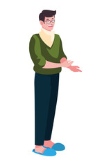 Avatar man person vector design