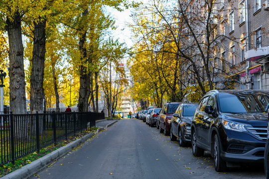 Image Of Car Parking Near Apartment Building