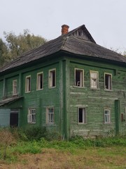 Fototapeta na wymiar Architecture and interior of rural abandoned school