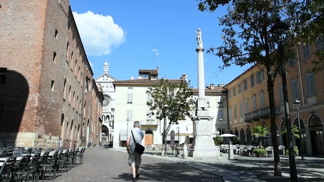 Cremona, Italy, view of the Pace Peace square