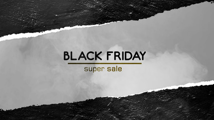 Black Friday super sale promotion dark and gold #1