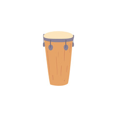 musical instrument congas on white background