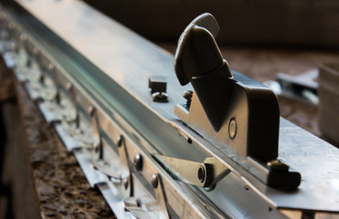 jalousie window operator and louvre frame in perspective