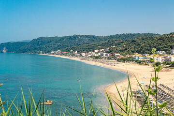 Fototapeta premium Panoramic view of the bay in Vrachos