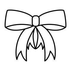 bow tie ribbon decorative icon