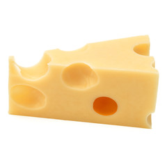 Cheese isolated on white background