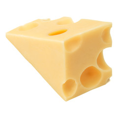 Cheese isolated on white background