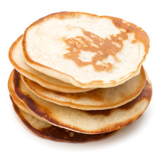 Pancakes  stack on white background