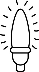 happy merry christmas bulb light decoration