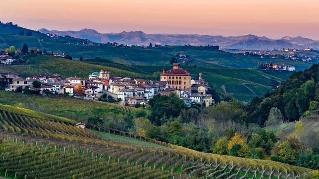 Barolo town, city of wine, Piedmont, Italy