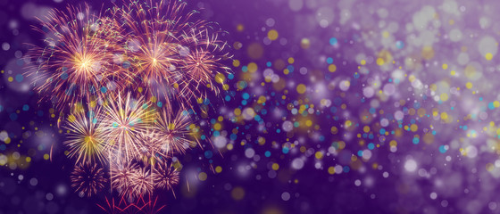 Fototapeta premium Wunderschönes Feuerwerk