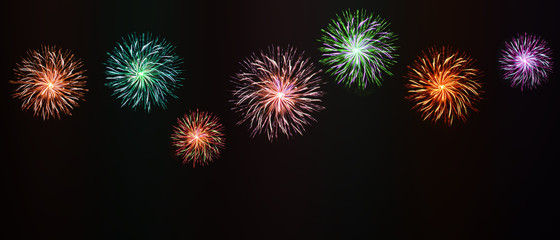 Fototapeta premium Wunderschönes Feuerwerk