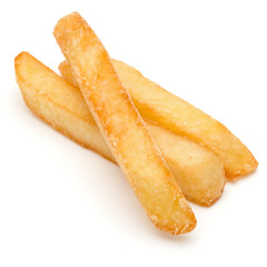 French Fried Potatoes isolated on white background