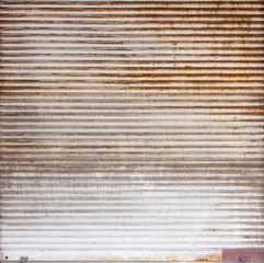 Texture of painted sheet in window