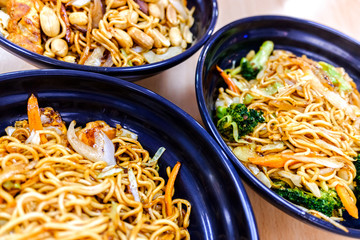 Detail of some Asian Thai noodles.