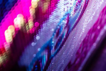 CloseUp LED blurred screen. LED soft focus background. abstract background ideal for design.
