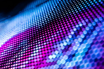 Fototapeta premium CloseUp LED blurred screen. LED soft focus background. abstract background ideal for design.
