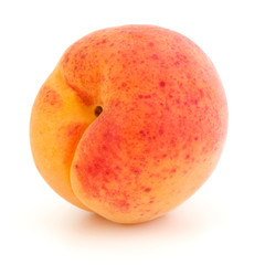 One apricot isolated on white background cutout