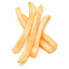 French Fried Potatoes isolated on white background