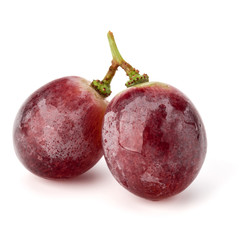 Red grape berry bunch isolated on white background cutout