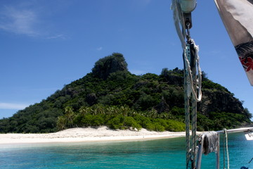 tropical island in Fiji
