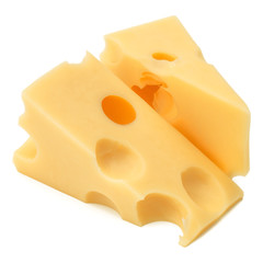 Cheese isolated on white background
