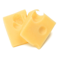 Cheese isolated on white background