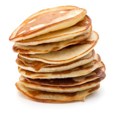 Pancakes  stack on white background