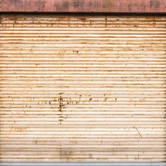 Gate painted sheet metal texture