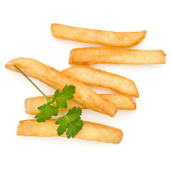French Fried Potatoes isolated on white background