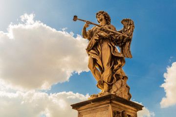 Angel with the Sponge in Ponte Sant'Angelo (Rome, Italy)