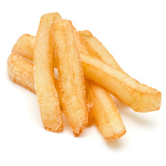 French Fried Potatoes isolated on white background
