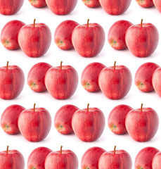 Red apple . Seamless food pattern.