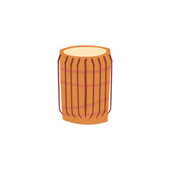 musical instrument congas on white background