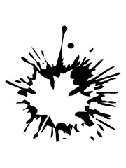 klecks tropfen farbe spritzer ahornblatt herbst winter rot bunt farben blatt ahorn baum natur schön herbstlich jahreszeit design clipart logo cool hübsch