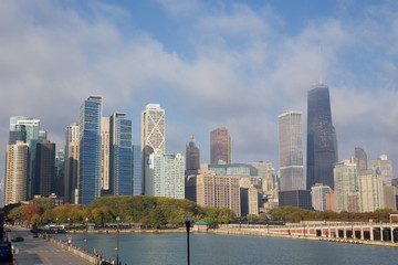 Fototapeta na wymiar Chicago am Morgen