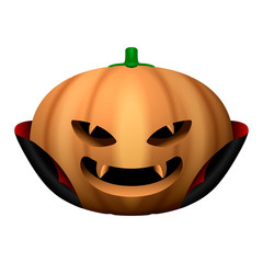 Spooky pumpkin image. Halloween season - Vector illustration